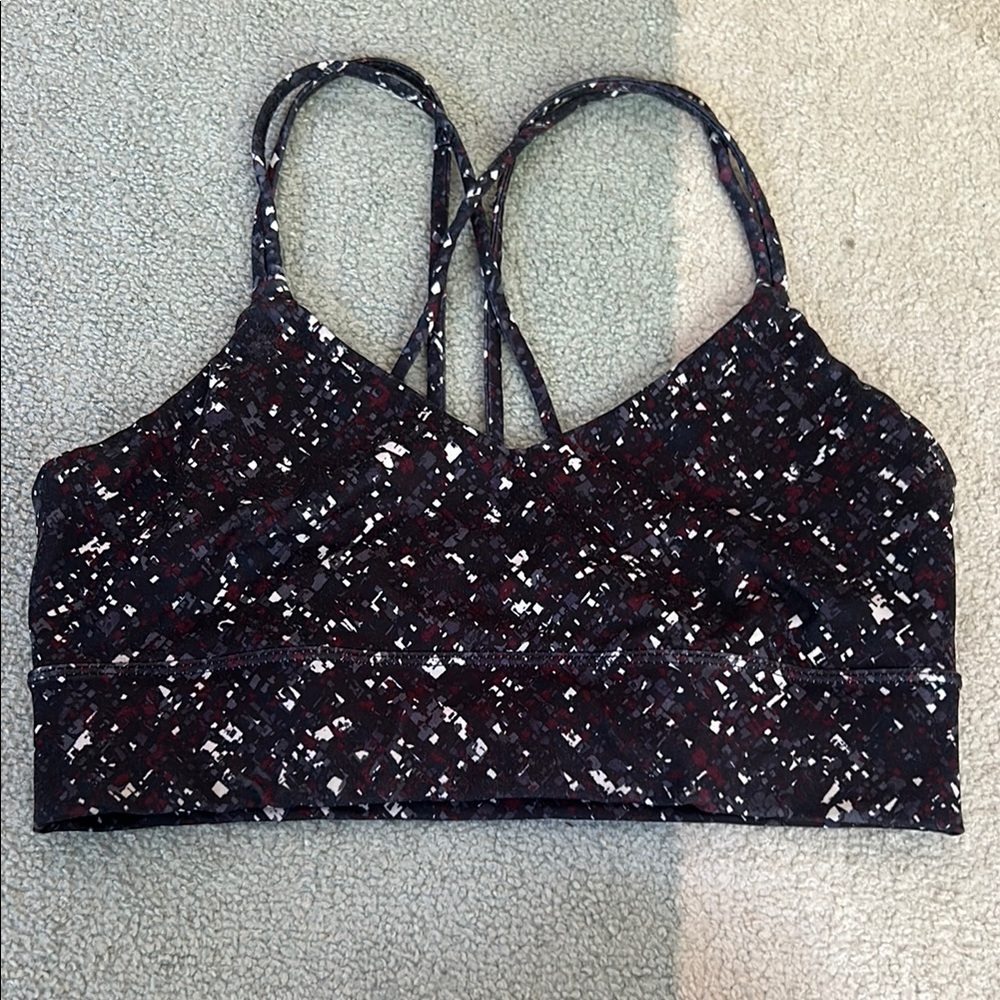 Joy Lab Speckled Strappy Sports Bra